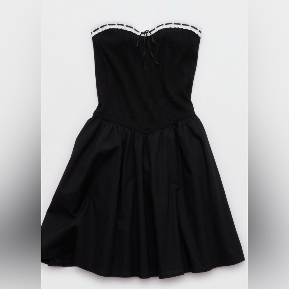 Aerie•Aerie Strapless At The Barre Mini Dress•Size S•NWOT - Picture 3 of 5